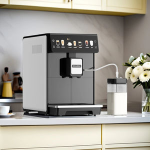 <span class=keywords><strong>Machine</strong></span> à café entièrement automatique Dr.Coffee E02 avec écran tactile et mousseur à lait, petite <span class=keywords><strong>machine</strong></span> à expresso pour usage domestique - Product Image 1