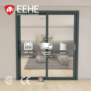 Eehe Puertas Corredizas de Vidrio con Persianas Incorporadas Aluminio Rotura Térmica Reducción de Ruido Exterior Puerta Corredera de Vidrio - Product Image 2