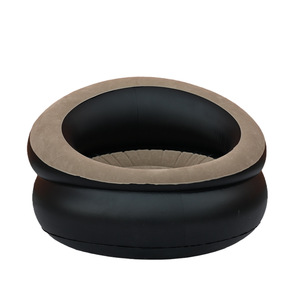 <b>Inflatable</b> <b>Sofa</b> Single Cylindrical Round Lazy Chair PVC Flocked Contemporary Design Adult Use - Product Image 2