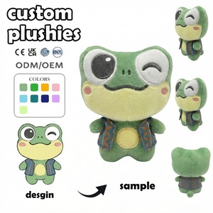 ผู้ผลิตตุ๊กตาผ้าฝ้าย PP แบบกำหนดเอง MOQ ต่ำ ตุ๊กตาสัตว์นุ่มนิ่ม ตุ๊กตาอนิเมะสาวน้อยแบบชิบิ ตกแต่งด้วยลูกไม้ ตุ๊กตาขนนุ่ม - Product Image 5