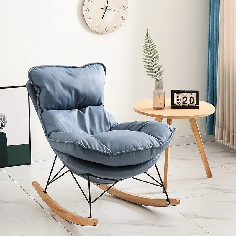 Living Room Furniture Modern Wingback Leisure Relax Lounge Rocking Chairs