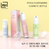 Flacon pompe sans air en plastique PP de 30 ml, 50 ml, 80 ml, 100 ml, flacon de luxe pour crème, lotion, sérum, essence, flacon pompe à vide