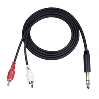 Nouveau câble en cuivre sans oxygène blindé avec gaine PVC, trois conducteurs, connecteur mâle double RCA Lotus