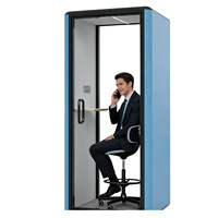 Cabine acoustique intelligente détachable, réduction de bruit de qualité bibliothèque, cabine écologique pour diffusion en direct