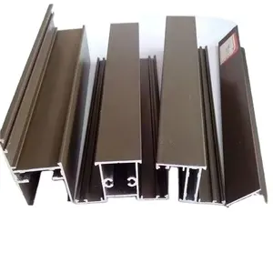 Profil Aluminium untuk Pintu dan Jendela Aluminium Profil T Bingkai Aluminium Lukisan Perunggu