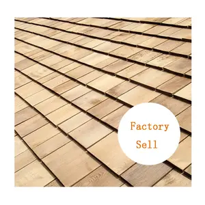 Natural Corrosion House Building Materials Roof Tiles Custom Wood Cedar Shingle Siding Tiles