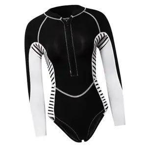 2MM Neoprene Wetsuit Women Long Sleeve Scuba Diving Wet Suit Swimsuit Rash Guard WetsuitためSurfing Swimming Diving Suit