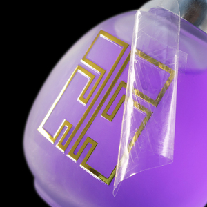 Кристаллическая Прозрачная Клейкая наклейка из ПВХ с УФ-переводом, этикетка, голографическая прозрачная слезоточивый пленка, логотип, индивидуальная наклейка - Product Image 2