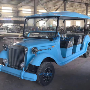 Voiture électrique de tourisme vintage bleue à quatre roues, prix usine, auvent imperméable, couleur de carrosserie personnalisable - Product Image 5