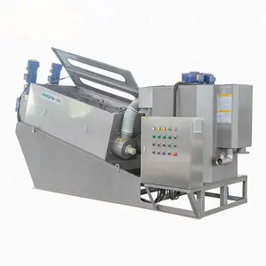 ماكينة متعددة الأقراص ذاتية التنظيف ، ماكينة معالجة مياه الصرف اللولبية ، ماكينة معالجة الحمأة اللولبية
