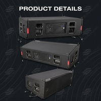 Prix Usine Promotionnel Haut-parleur Line Array Double 12 Pouces JL50A Personnalisé 1000W RMS en Bois Contreplaqué pour Concerts Extérieurs et Scènes Live