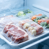 Plastiek zakjes verpakking nylon vacuümzak PA PE co-extrusie food grade hitte verzegelbare diepvrieszakjes voor vlees en vis op maat OEM