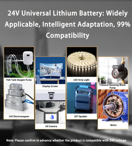 Paket Baterai Lithium 24V 12000mAh 18650 (Sel Kelas A) -24 Unit Baterai + Adaptor DIY Gratis, Dapat Disesuaikan untuk Peralatan Elektronik 24V - Product Image 6