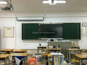 Ush-pizarra magnética de <span class=keywords><strong>tiza</strong></span> deslizante, máquina todo en uno multimedia para aula - Product Image 2