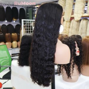 Peluca de Cabello Humano Virgen Vietnamita 100% al por Mayor, 34 Pulgadas de Largo, Encaje HD, Doble Trama, Sin Pegamento, Grado 12A, Ondas Oceánicas - Product Image 2