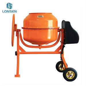 180L Tragbarer Elektrischer Stahl-Zementmischer mit Manueller Wasserversorgung und Rädern für Gartenwege & Steingartenbau - Product Image 4