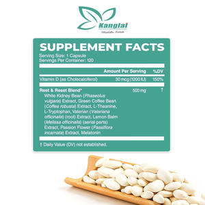 Cápsulas quemadoras de grasa de etiqueta privada, extracto de frijol blanco de vitamina D, suplemento dietético para cápsulas adelgazantes corporales - Product Image 2