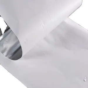 Çizgili özel ön kesim alüminyum folyo lamine kahverengi/beyaz Kraft kağıt