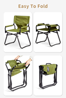 Heißer Verkauf: Verbesserter Outdoor-Klappstuhl, tragbar, robust, mit Aluminiumrahmen, faltbarer Camping-Direktorstuhl