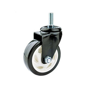 Handwagen 2,5 Zoll 3 Zoll 4 Zoll 5 Zoll Schwarz <span class=keywords><strong>PU</strong></span> Heavy <span class=keywords><strong>Duty</strong></span> Furniture Caster - Product Image 5