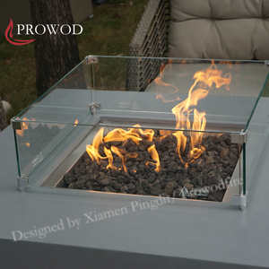 Garde-vent <span class=keywords><strong>en</strong></span> <span class=keywords><strong>verre</strong></span> trempé pour <span class=keywords><strong>table</strong></span> <span class=keywords><strong>de</strong></span> foyer extérieur <span class=keywords><strong>Protection</strong></span> contre les flammes Garde-vent rond <span class=keywords><strong>en</strong></span> <span class=keywords><strong>verre</strong></span> <span class=keywords><strong>en</strong></span> aluminium - Product Image 3