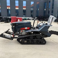 Traktor Mini Crawler Air-Tanah Serbaguna 35HP untuk Mesin Diesel dengan Lampiran Pompa, Garansi 1 Tahun
