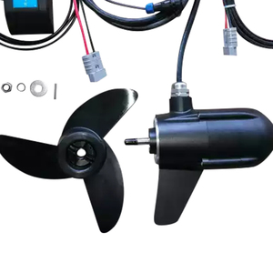 Moteur de pêche électrique sans balais 24V 140lbs à forte puissance, sans arbre, 3 pales, avec support de commande inclinable/extensible – Nouveau - Product Image 2