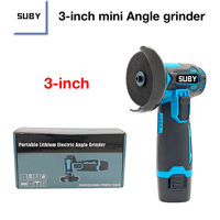 Meuleuse d'angle portable sans fil 3 pouces 12V Mini polisseuse multifonctionnelle, adaptée aux outils électriques à batterie au lithium