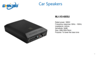 GMINJOO Subwoofer Aktif Berkualitas Tinggi 300W 4ohm 6*8 Inch untuk Mobil, Tipis, untuk Menurunkan Nada Bass
