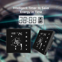 Thermostat numérique mural pour unité de ventilation à bobine 240V, régulateur de température avec écran LCD, thermostat de vanne de ventilateur