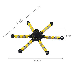 Cubo Mecánico de Punta de Dedo Azul Estilo Transformers 8x8x3cm, Juguete DIY para Jóvenes - Product Image 5