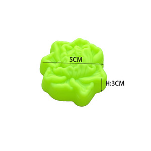 Moules à gâteau en silicone en forme de fleur, 6 pièces, compatibles lave-vaisselle, pour la cuisson de cupcakes et de pâtisseries - Product Image 2