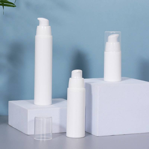 Luxury Eco-friendly 15ml 30ml 50ml Refillable Airless <b>Pump</b> PP Cylinder Shape Matte White Black Cosmetic Plastic <b>Bottles</b> - Product Image 5