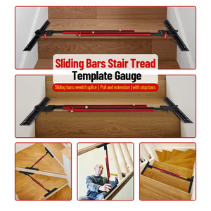 Plantilla de regla de escalera de aleación de aluminio ajustable para peldaños de escalera herramienta de medición para <span class=keywords><strong>escaleras</strong></span> de carpintería - Product Image 2