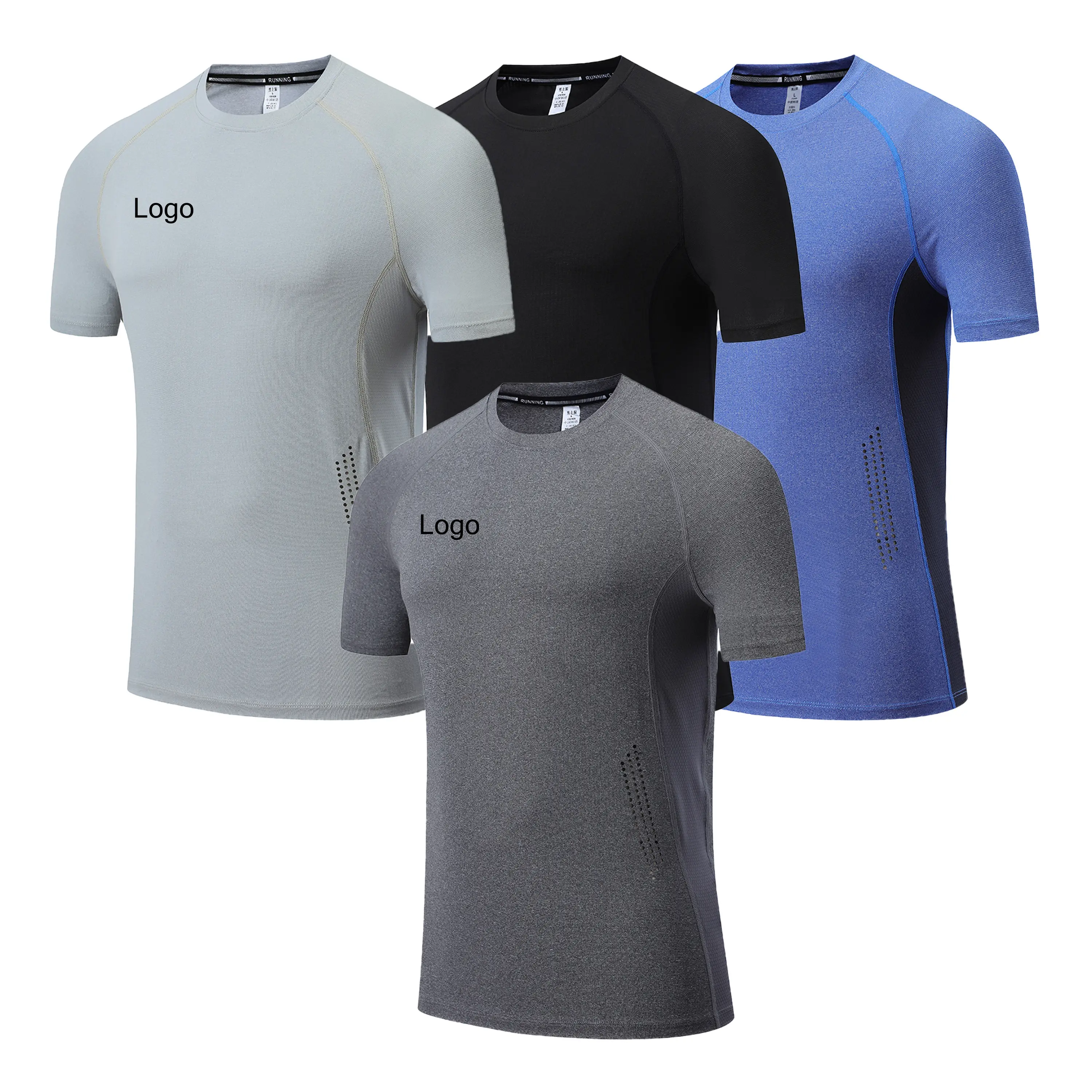 2020 fashion fitness sport Akilex in stock high quality mens Long Sleeve Compression Base-Layer running gym t shirt