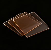 Clôture de sécurité industrielle sur mesure, plaque en polycarbonate durable de couleur marron