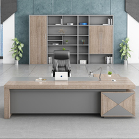 Bureau de direction moderne en gros, table de patron, OEM ODM, taille et finition flexibles pour espace de direction