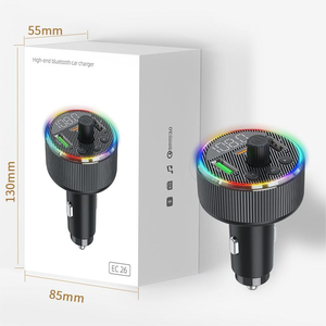 Xu hướng sản phẩm 2024 New arrivals đa chức năng xe Bluetooth 5.3 FM Transmitter MP3 Máy nghe nhạc 30W PD + QC3.0 Nhanh Bộ sạc xe hơi - Product Image 6