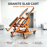 Chariot de transport inclinable en acier Speedone pour la manutention de dalles de granit, marbre, quartz et plans de travail en pierre