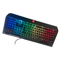 Ensemble clavier et souris personnalisé avec sensation mécanique et éclairage RVB, jeu allemand RVB pour PC et ordinateur portable, compatible avec Teclado Gamer
