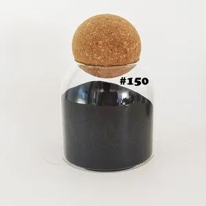 85% Al2o3 bubuk pemoles oksida Aluminium hitam Media peledakan bubuk korundum abrasif Alumina menyatu hitam untuk peledakan kering