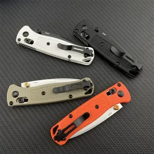 Couteau de poche pliable BM 533-3 MINI Bugout en nylon avec poignée en fibre ondulée, verrouillage à axe, pour la défense personnelle, le <span class=keywords><strong>camping</strong></span>, la chasse, les outils EDC - Product Image 3