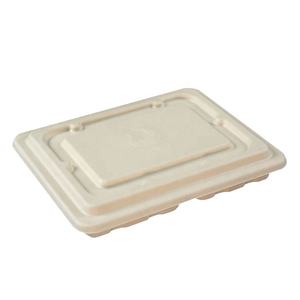 Barquettes compartimentables personnalisées, recyclables, biodégradables, jetables, en pulpe de canne à sucre, assiettes en papier - Product Image 4