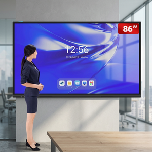 หน้าจอสัมผัส LCD ขนาด 55/65/75/86/98/110 นิ้ว แบบมัลติทัช สำหรับแสดงผลดิจิทัล อิเล็กทรอนิกส์  ไวท์บอร์ดอัจฉริยะแบบอินเทอร์แอคทีฟ สำหรับห้องประชุม - Product Image 1