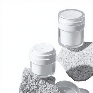 20ML Acrylic Cream Jars Airless <b>Pump</b> <b>Bottle</b> Screw Cap Refillable Cosmetic Easy Use Containers Portable Travel Makeup Tools - Product Image 2