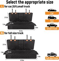 Housse de siège auto de luxe pour animaux de compagnie, pour siège arrière, imperméable, non rembourrée, protection de siège pour chien, design antidérapant, convient aux voitures, SUV, camions