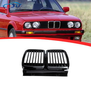 Grilles de rein de pare-chocs avant de voiture noires brillantes pour BMW E30 Sedan/<span class=keywords><strong>Cabrio</strong></span> 1982-1994 Grilles de course de remplacement accessoires de voiture - Product Image 1