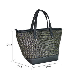 <b>Woven</b> Beach <b>Bag</b>, <b>Straw</b> <b>Woven</b> One Shoulder Crossbody Handbag, Bucket <b>Bag</b> - Product Image 3