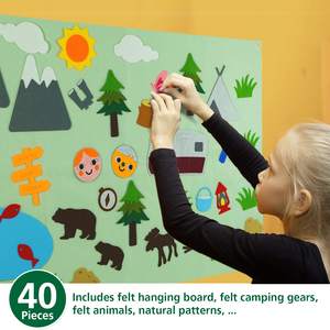 Pannello Sensoriale da Parete in Feltro per Viaggi, Grande Set Storico a Tema Pianeti, Giocattoli Educativi Montessori per Bambini e Neonati - Product Image 4