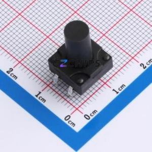 TSW12111-170B511BA Tactile <b>Switch</b> Through hole-4P,11.7x11.5mm <b>Switch</b> Single Pole Single Throw Round Button 2.8N 11.7mm - Product Image 1